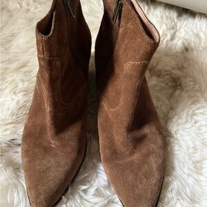 Brown Suede Ankle Boots